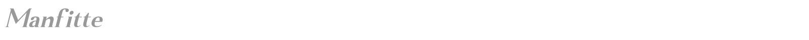 Manfitte font preview